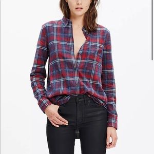 Madewell ex boyfriend flannel